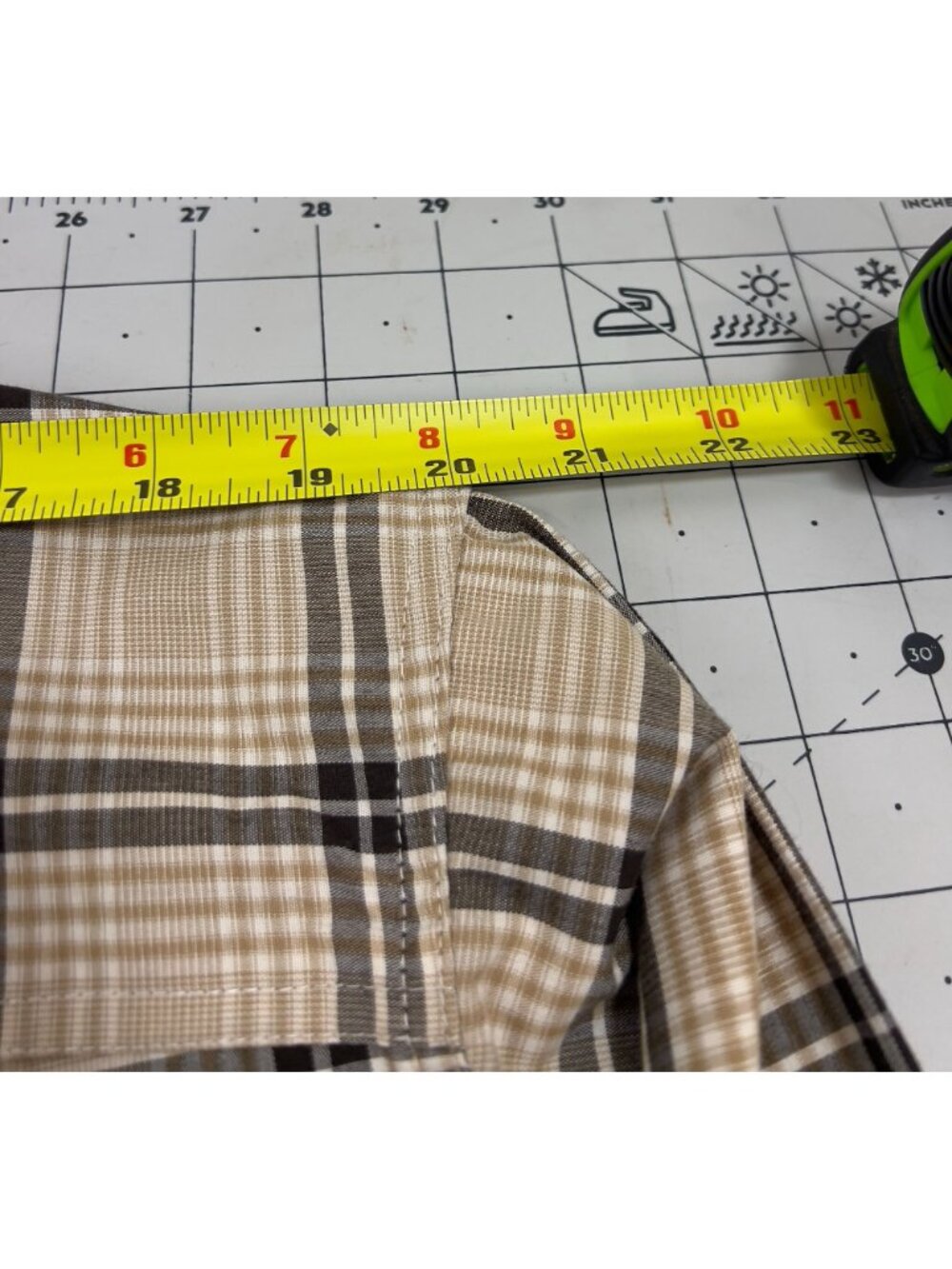 Panhandle Tuf Cooper Performance Men's Sz. L Western Plaid Long Sleeve Shirt - Picture 8 of 13
